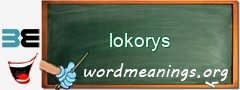WordMeaning blackboard for lokorys